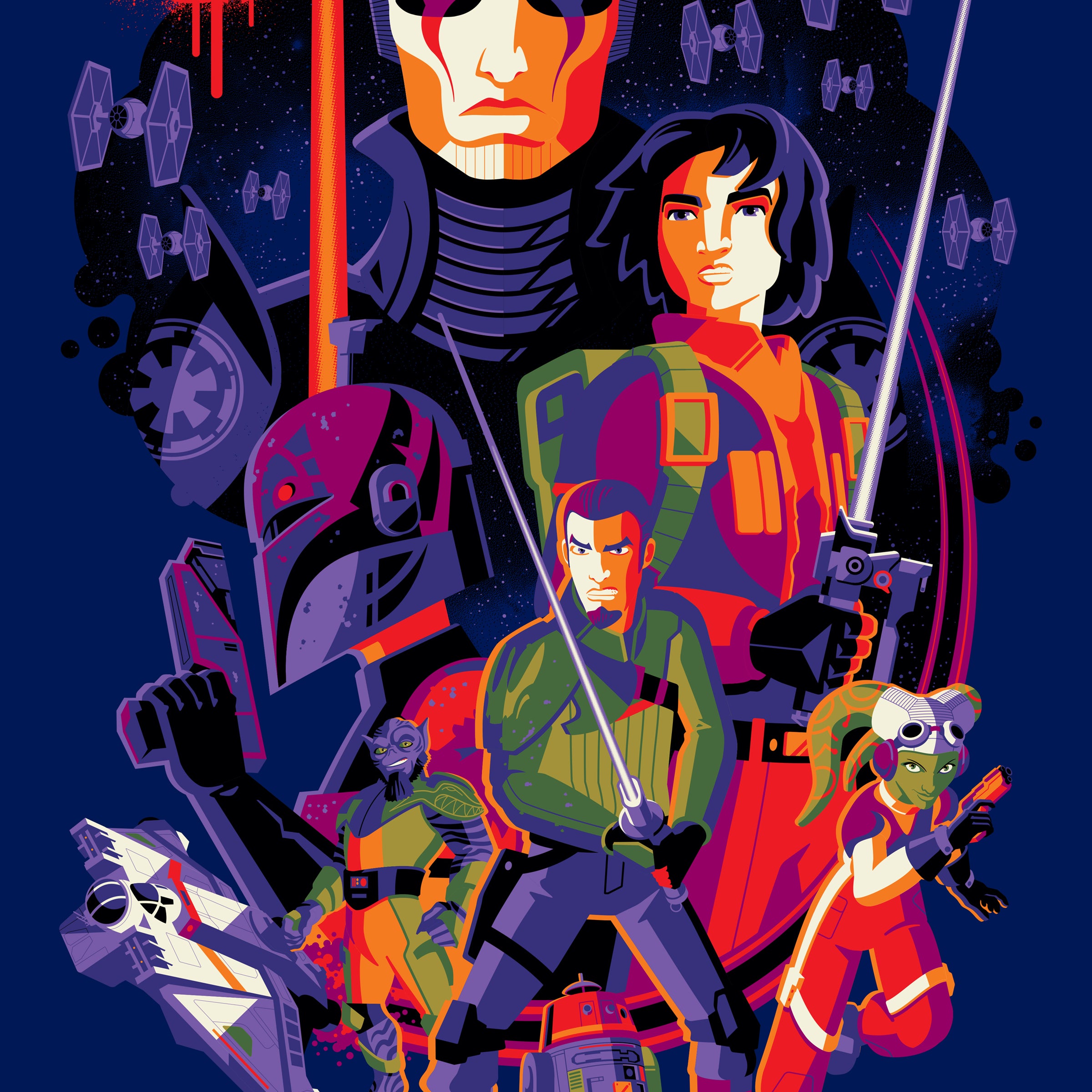 Tom Whalen "Battles Leave Scars (Star Wars Rebels)" Variant