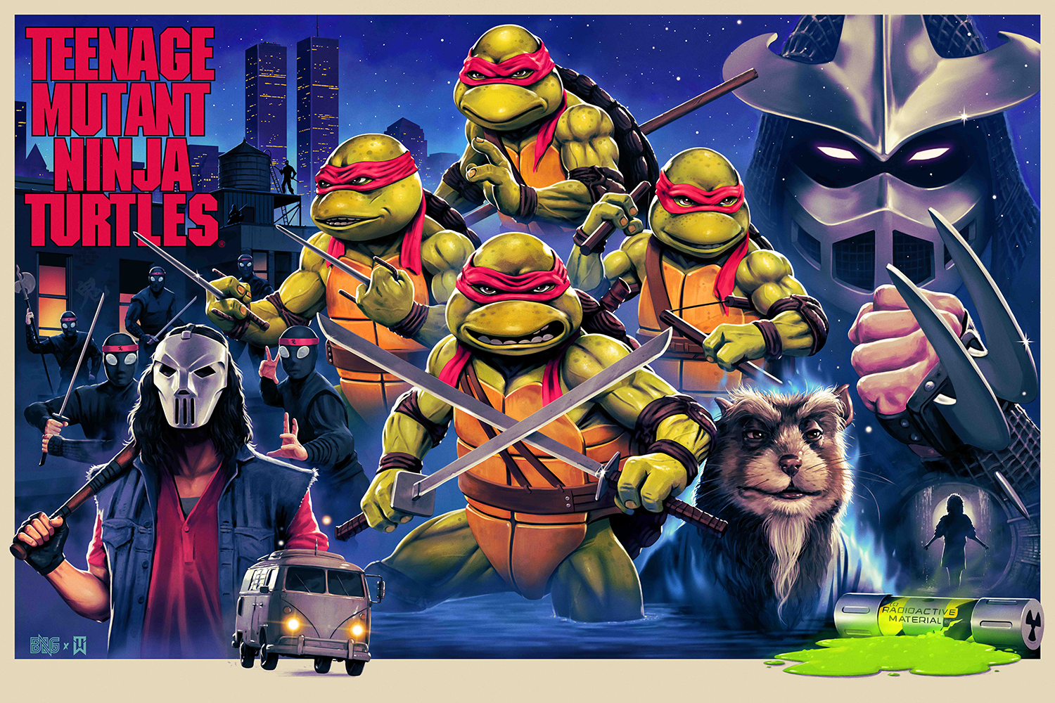 Tom Walker "Teenage Mutant Ninja Turtles" Comic Variant - Acrylic Panel Print