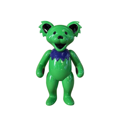MEGA Grateful Dead Bear (Green) - Resin Statue