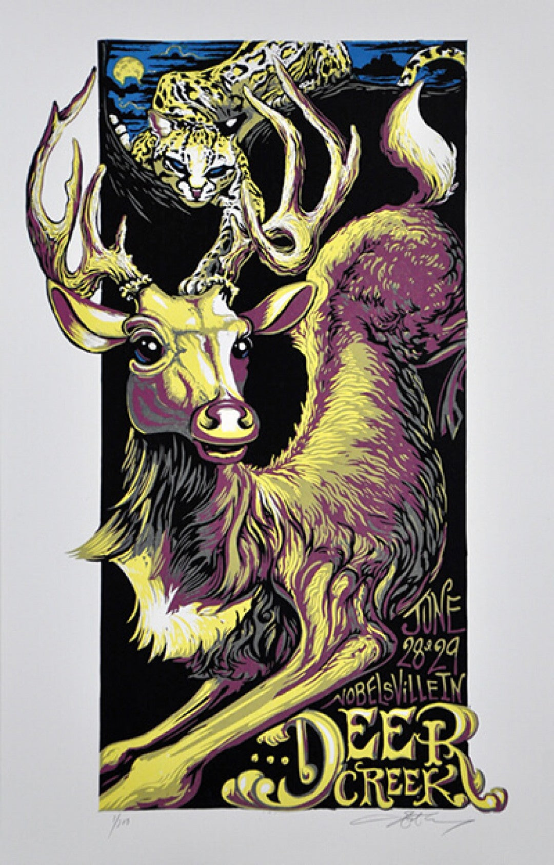 AJ Masthay "Deer Creek - Ocelot" - Framed