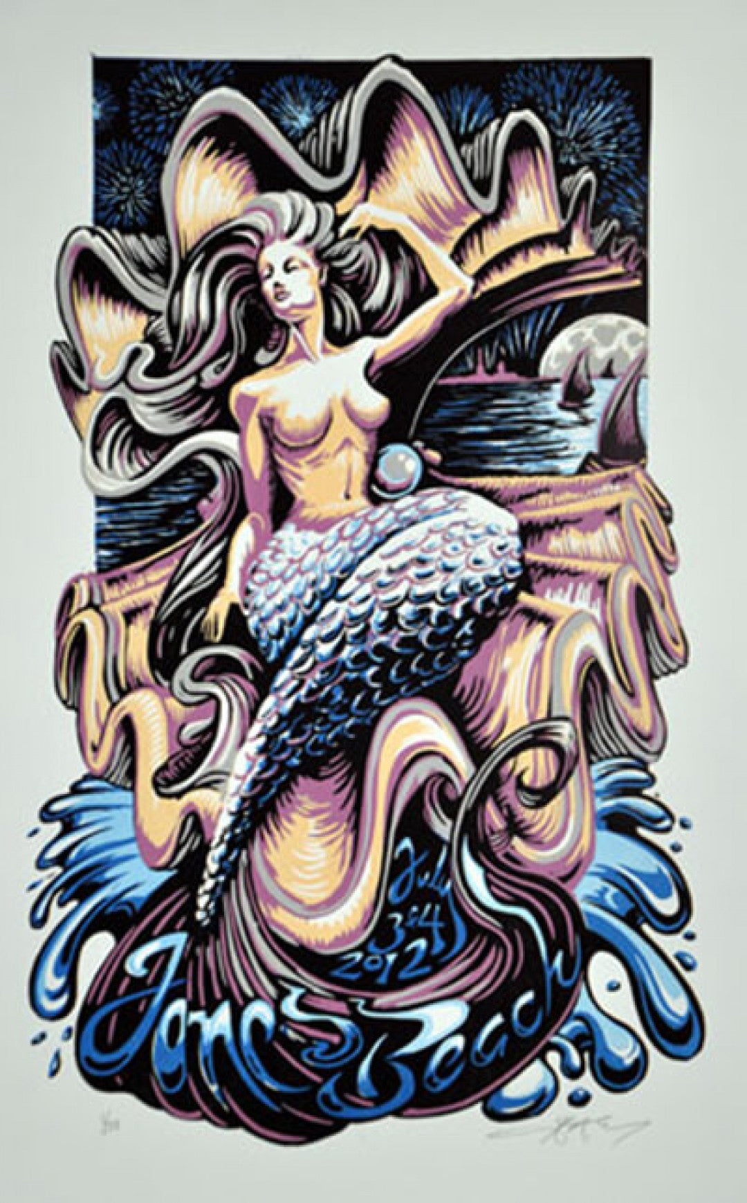 AJ Masthay "Jones Beach Mermaid" - Framed
