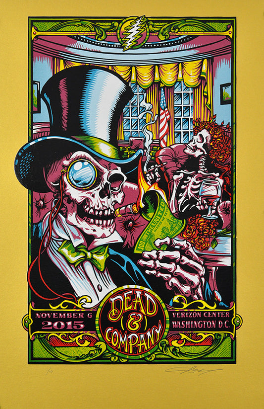 AJ Masthay "Dead & Co - In Dead We Trust" Fine Gold Variant