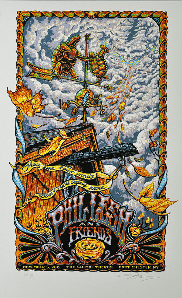 AJ Masthay "Phil Lesh & Friends - Four Winds" Watercolor Variant