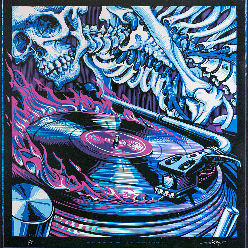 AJ Masthay "The Devil's Music" Rain Holo Foil