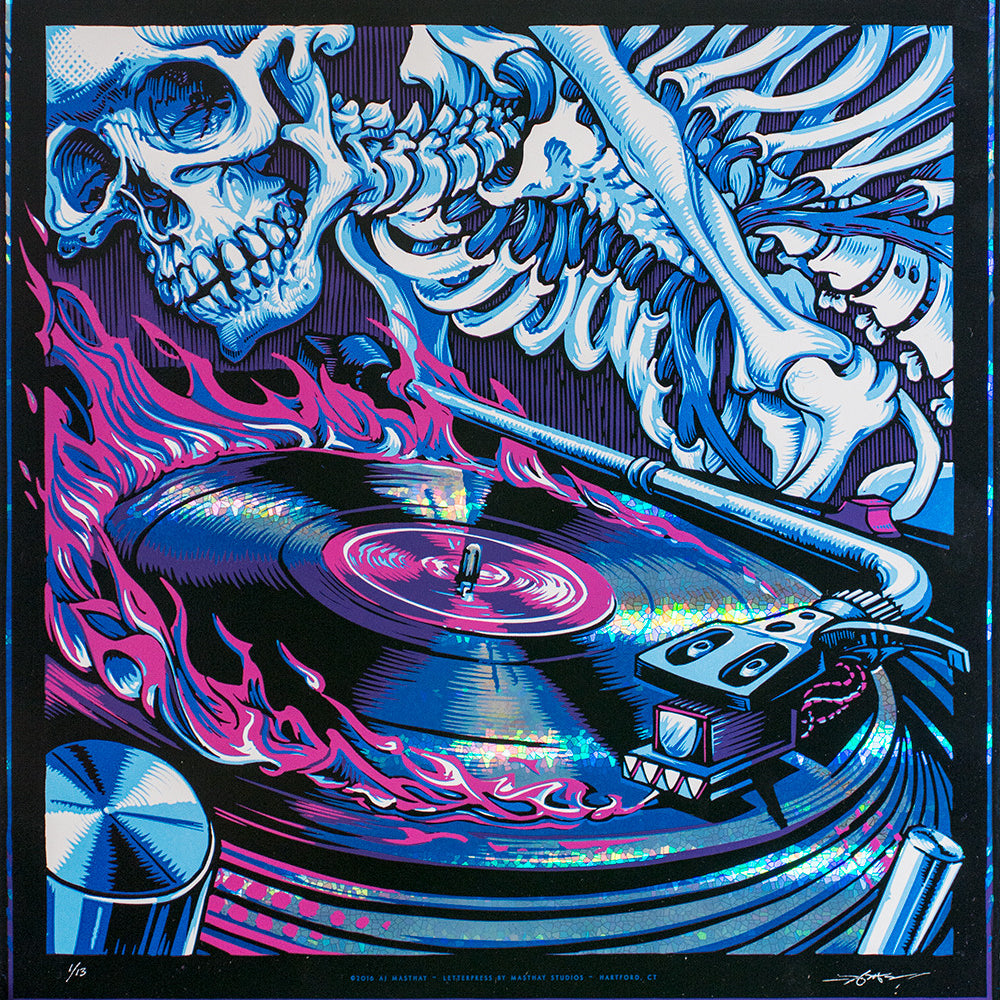 AJ Masthay "The Devil's Music" Stained Glass Holo Foil