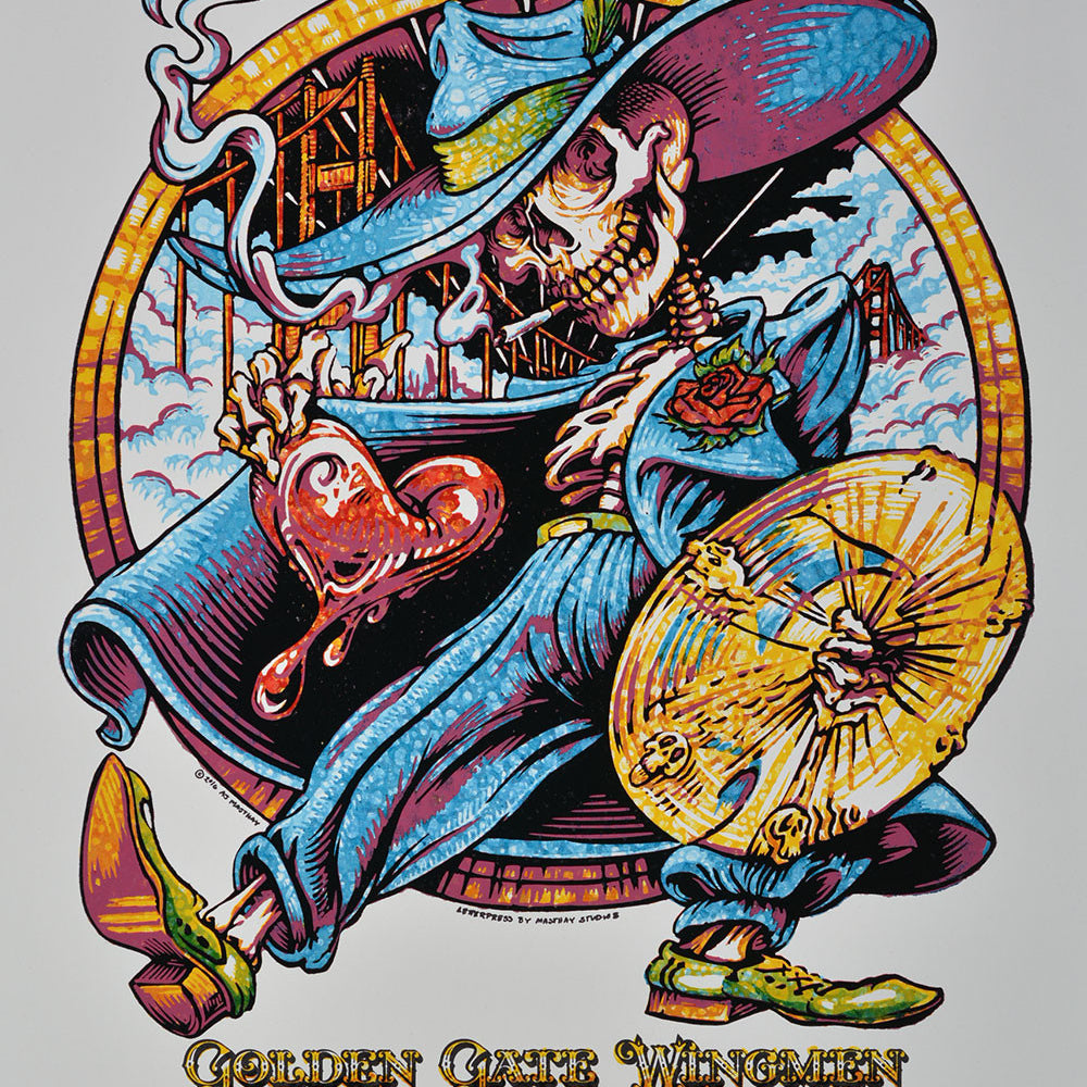 AJ Masthay "Golden Gate Wingmen" Watercolor