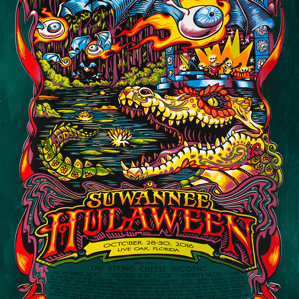 AJ Masthay "Suwannee Hulaween" Green Mirror Foil