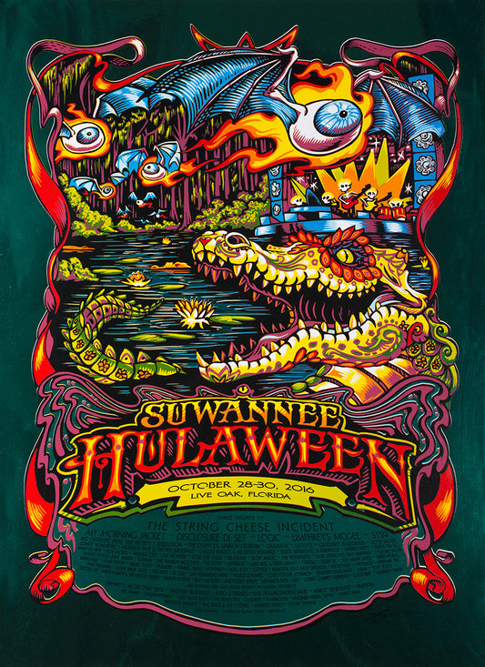 AJ Masthay "Suwannee Hulaween" Green Mirror Foil