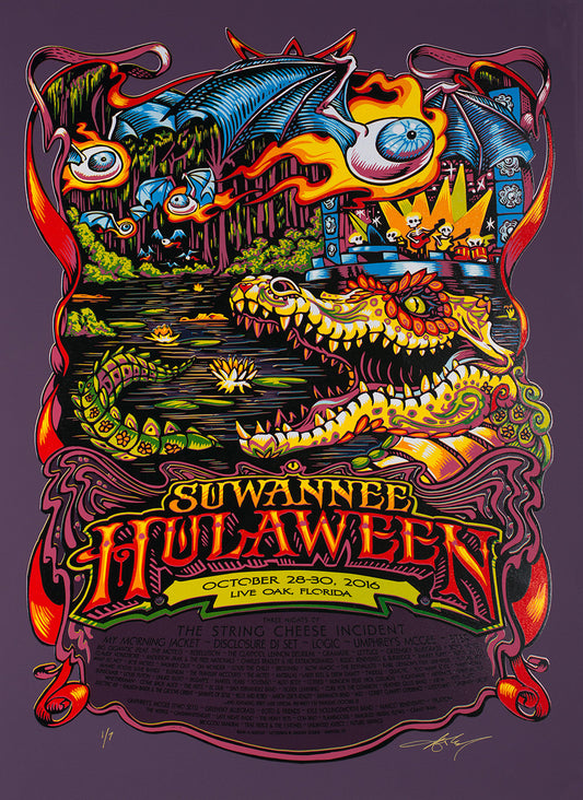 AJ Masthay "Suwannee Hulaween" Purple Pike