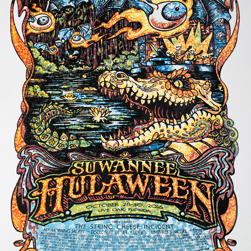 AJ Masthay "Suwannee Hulaween" Watercolor