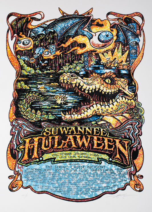 AJ Masthay "Suwannee Hulaween" Watercolor