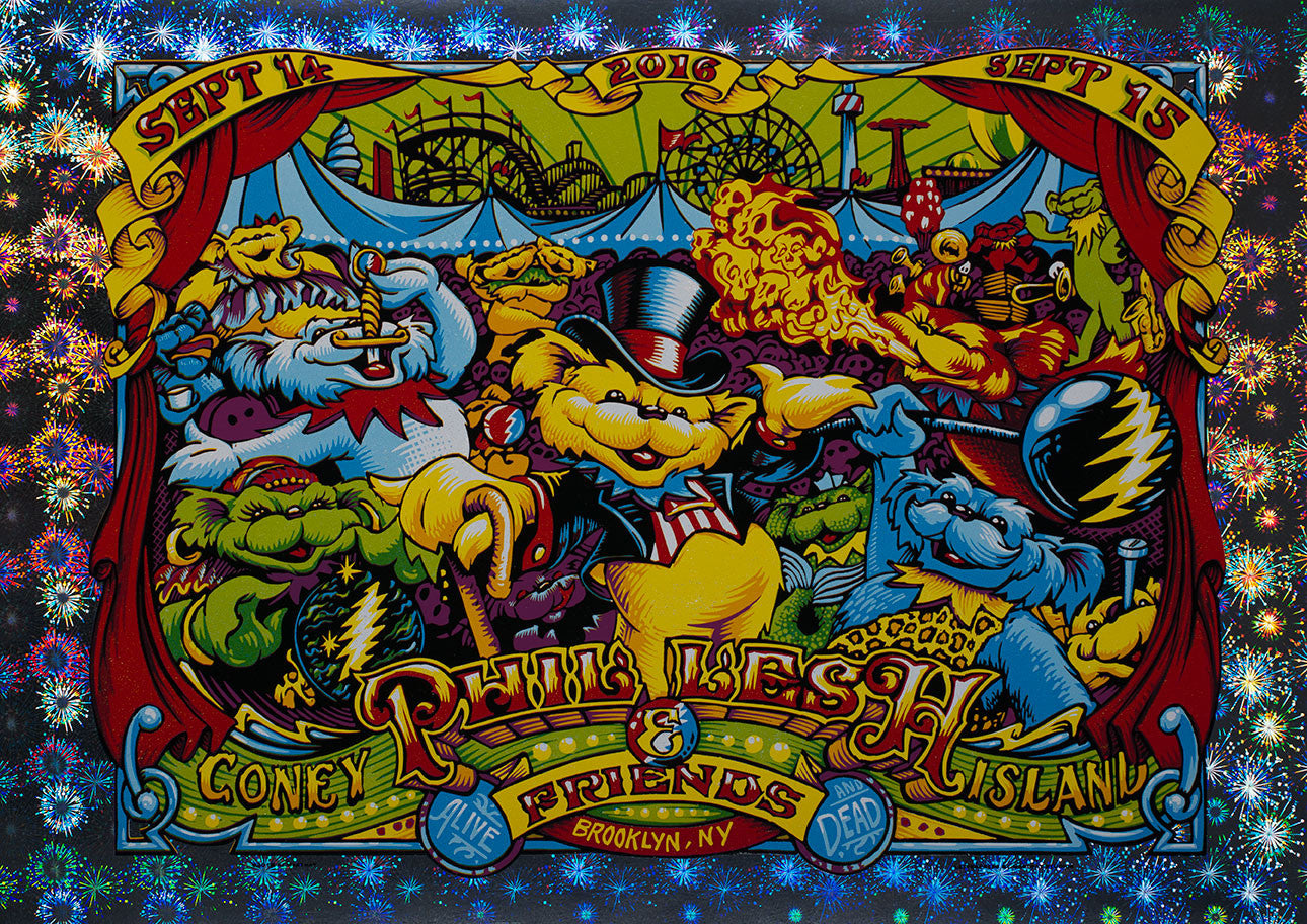 AJ Masthay "Phil & Friends - Coney Island" Blast Foil