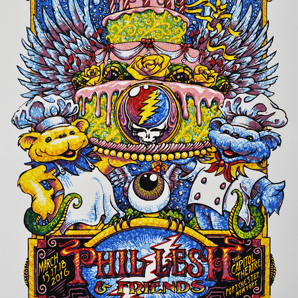 AJ Masthay "Phil Lesh & Friends - Capitol Theatre" Watercolor