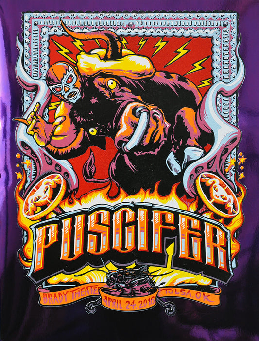 AJ Masthay "Puscifer - Tulsa, OK" Purple Foil