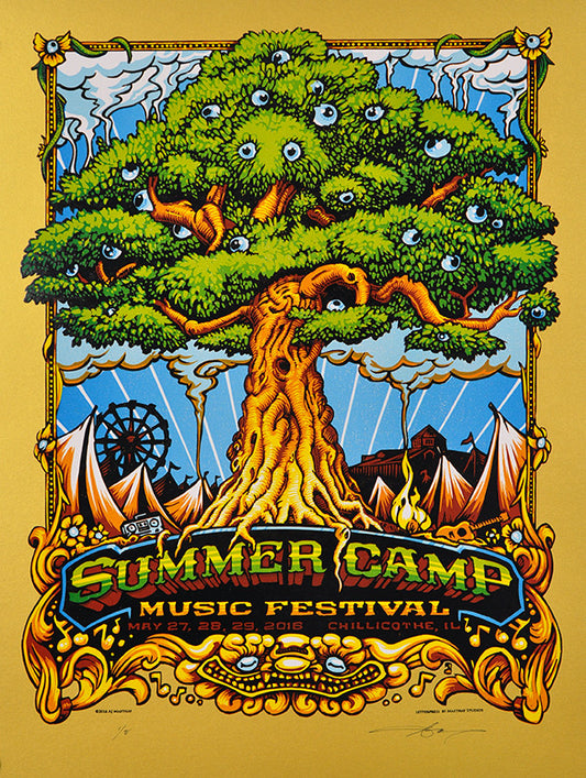 AJ Masthay "Summer Camp Music Festival" Gold Pearl