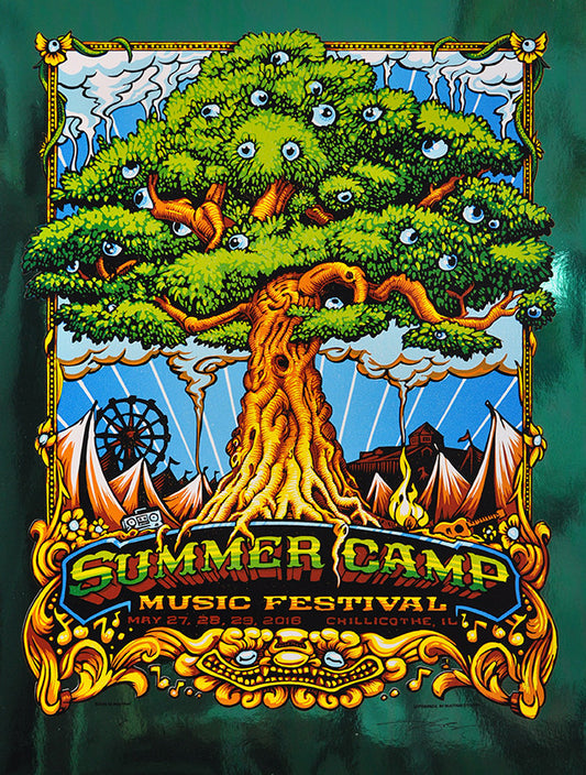 AJ Masthay "Summer Camp Music Festival" Green Foil
