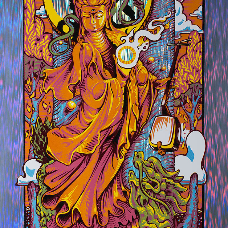 AJ Masthay "Widespread Panic - Minneapolis" Rain Foil (Slightly Imperfect)