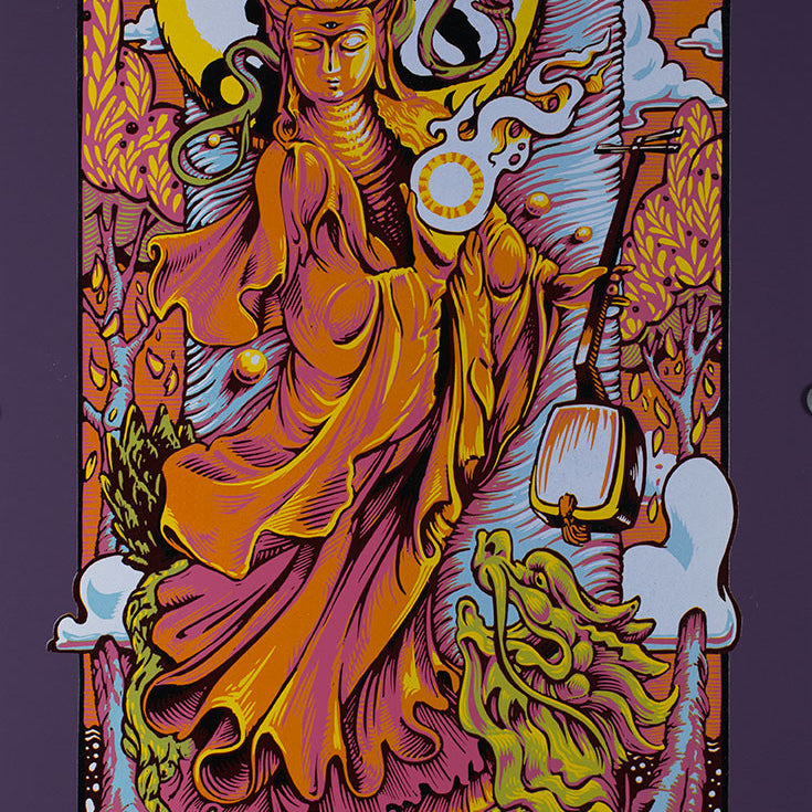 AJ Masthay "Widespread Panic - Minneapolis" Purple Plike