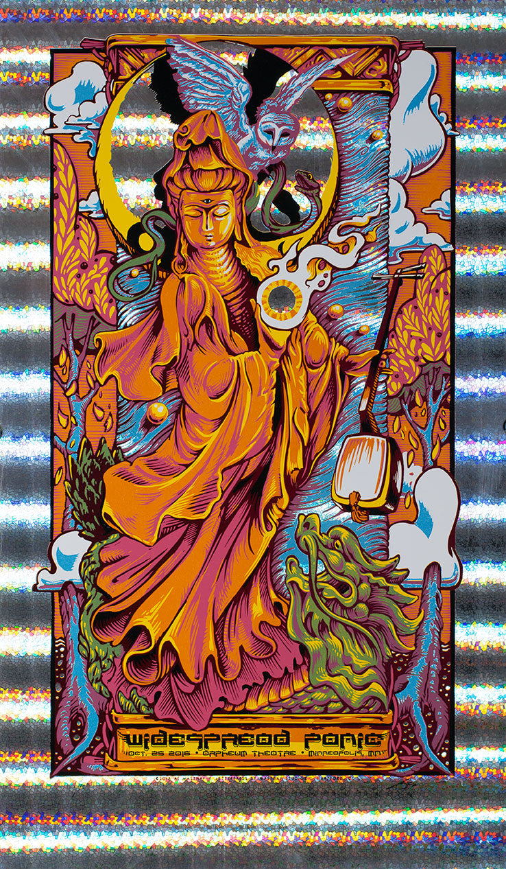AJ Masthay "Widespread Panic - Minneapolis" Stained Glass Foil