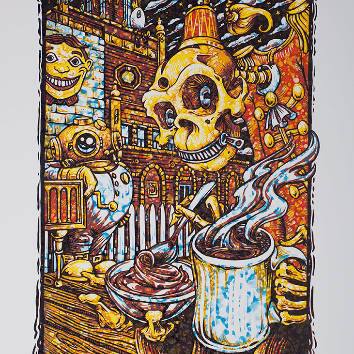 AJ Masthay "Coffee Break" Watercolor