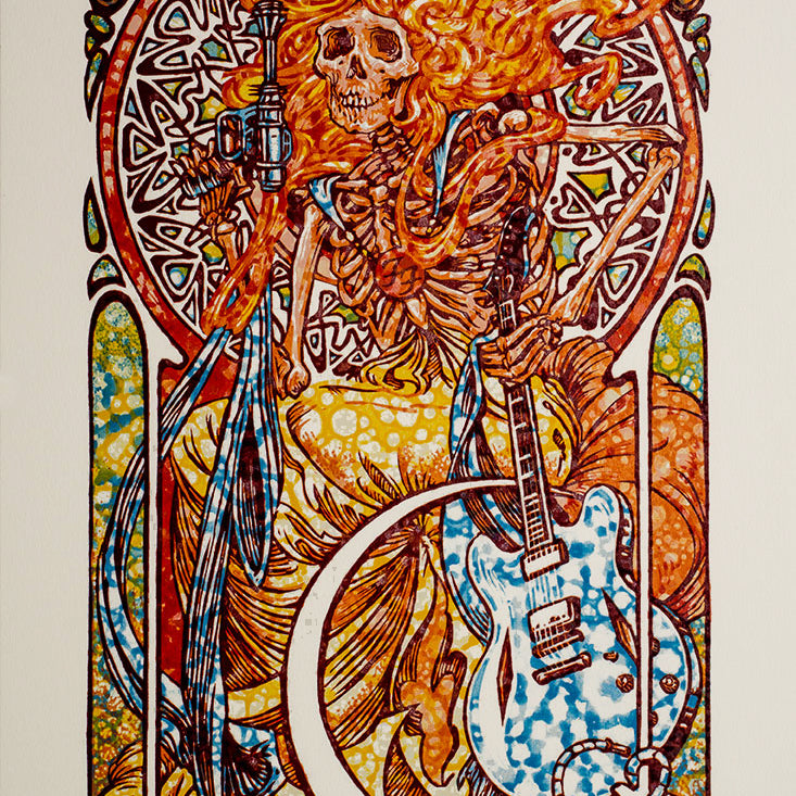 AJ Masthay "Foo Fighters CalJam" Watercolor