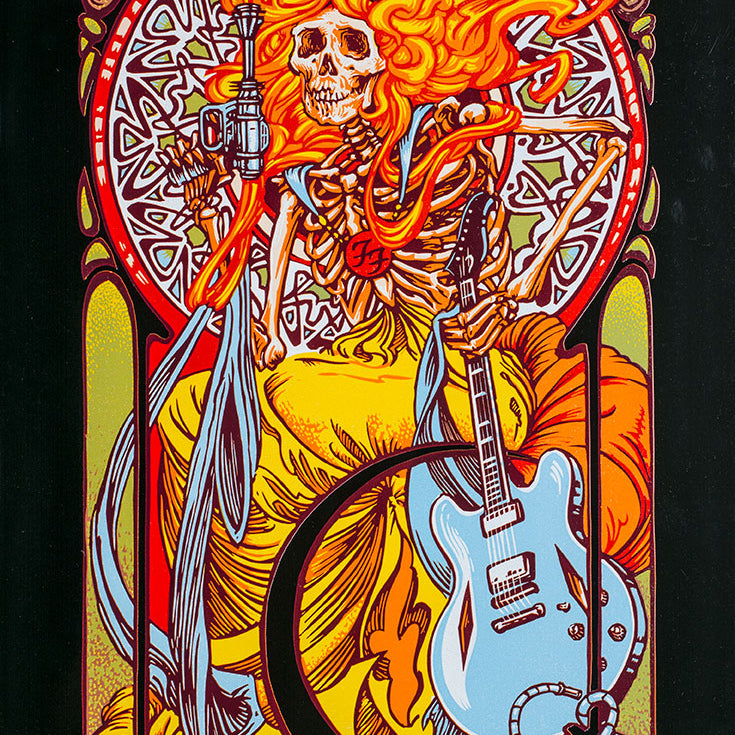 AJ Masthay "Foo Fighters CalJam" Black Mirror Foil