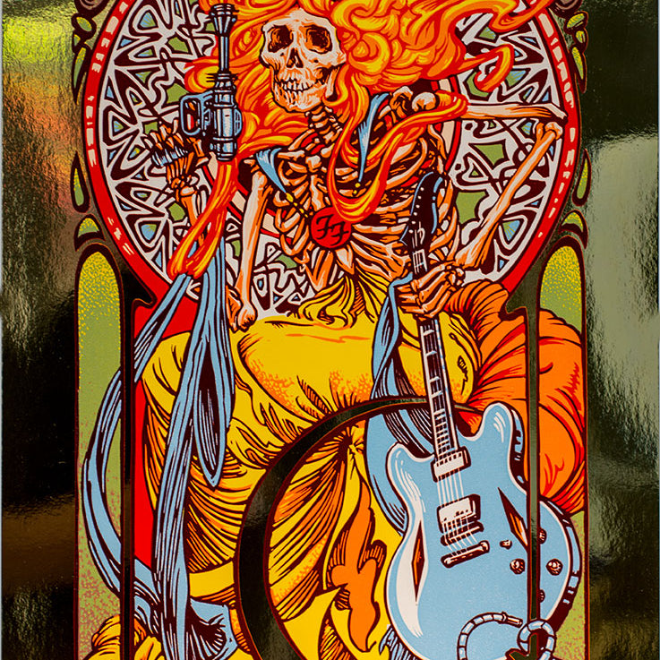 AJ Masthay "Foo Fighters CalJam" Gold Mirror Foil