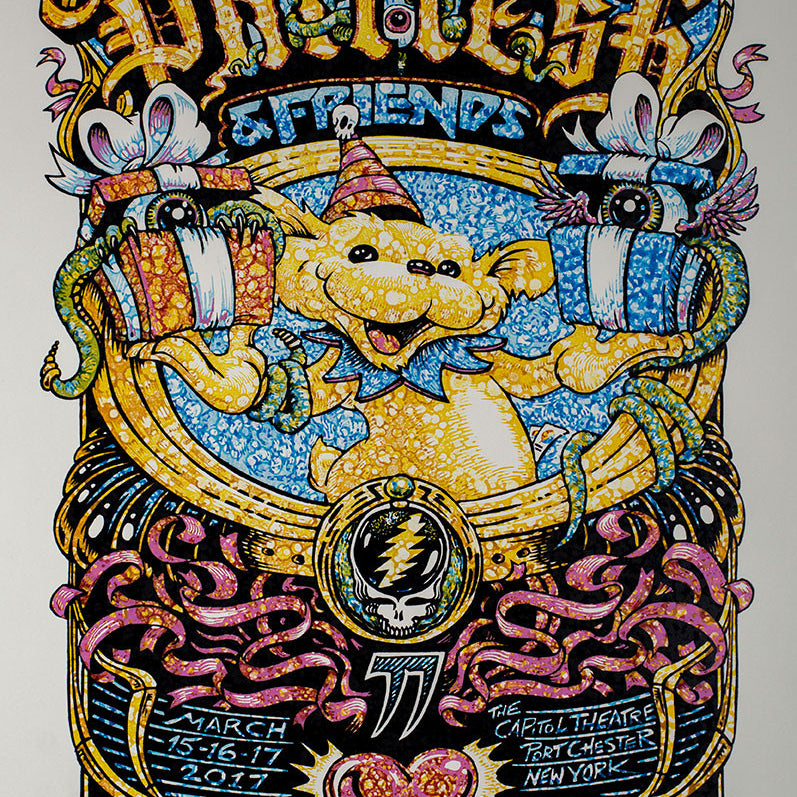 AJ Masthay "Phil Lesh 77th Birthday Run" Watercolor