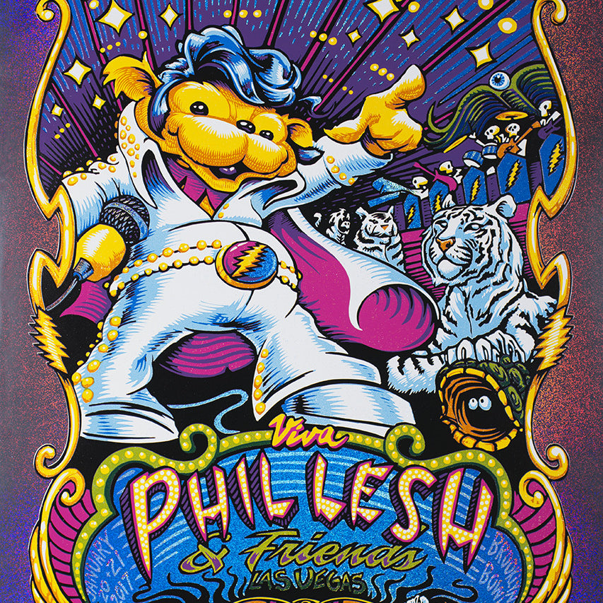 AJ Masthay "Phil Lesh - Las Vegas" Sparkle Foil
