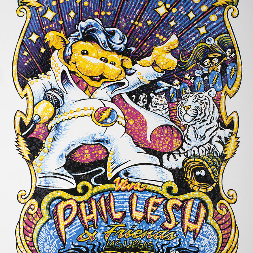 AJ Masthay "Phil Lesh - Las Vegas" Watercolor
