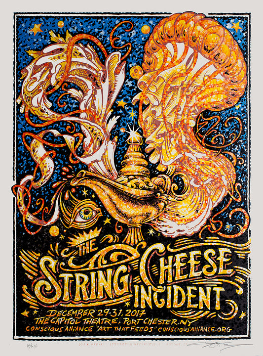 AJ Masthay "The String Cheese Incident - Capitol Theatre" Watercolor