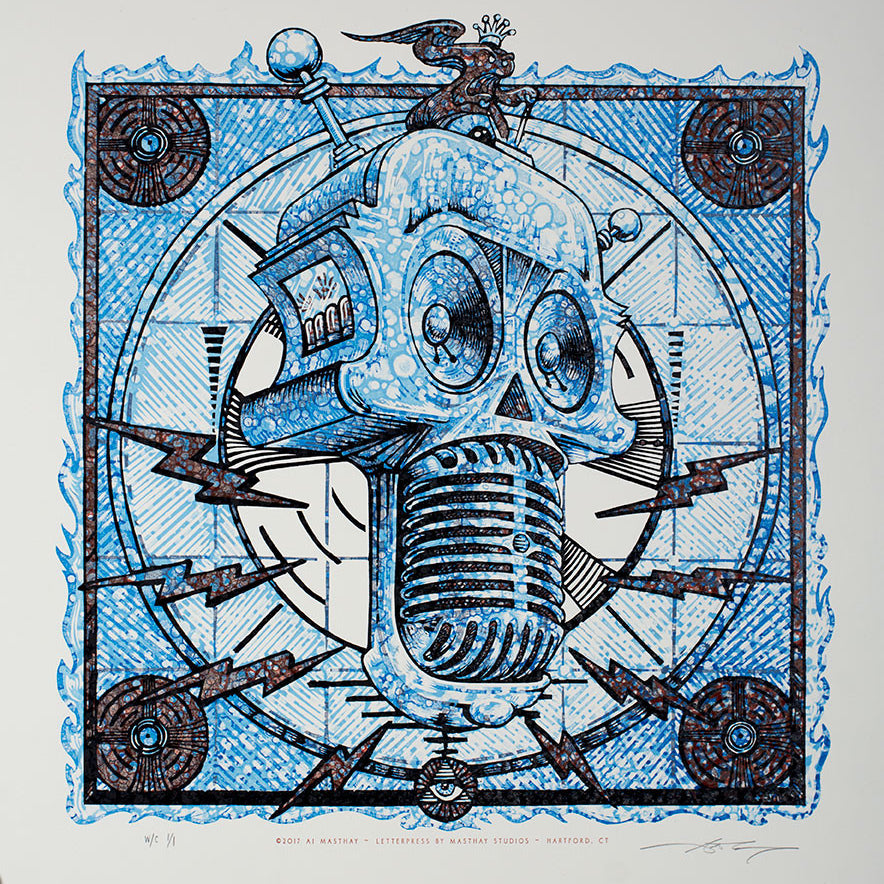 AJ Masthay "Speak Your Mind" Watercolor