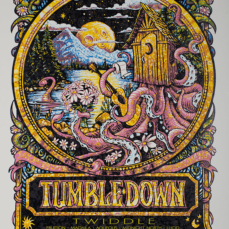 AJ Masthay "Twiddle - Tumbledown" Watercolor