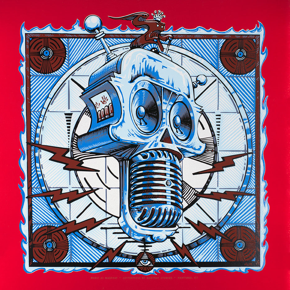 AJ Masthay "Speak Your Mind" Curious Cosmic Pulsar Red