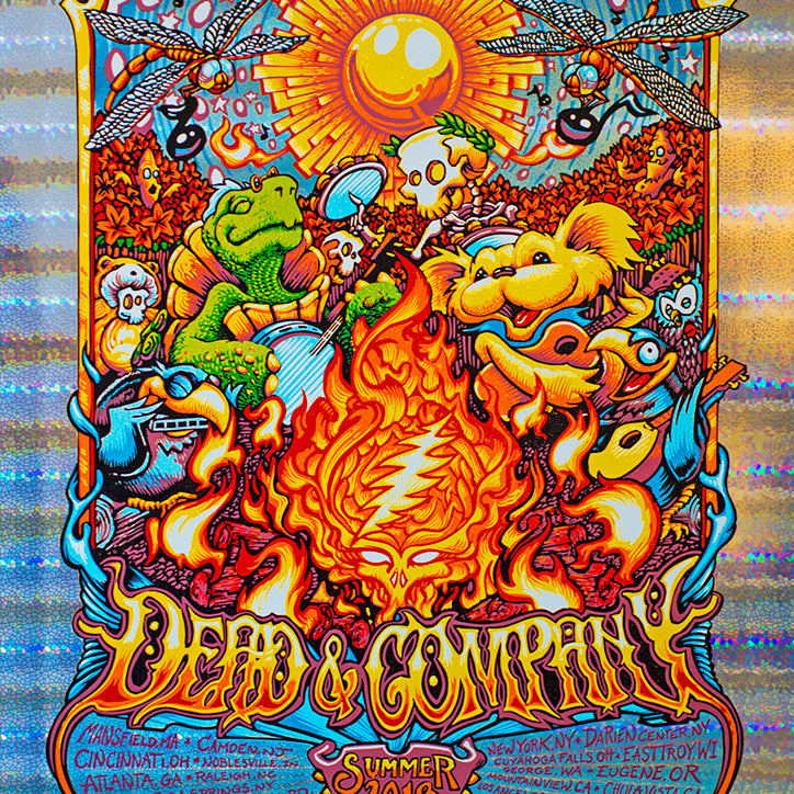 AJ Masthay "Dead & Company - Summer Tour" Stained Glass Foil