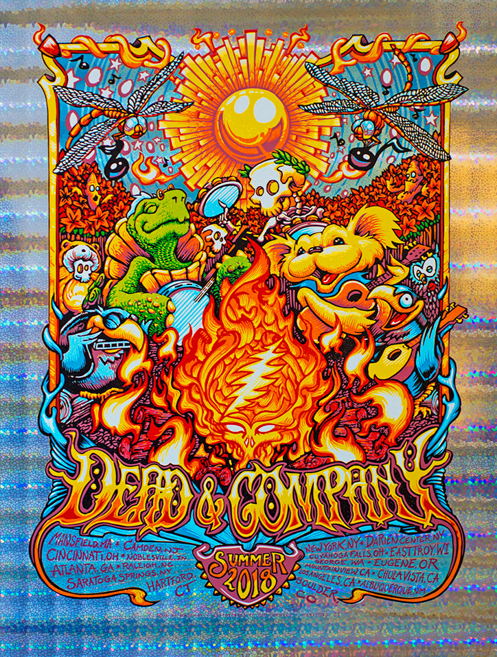 AJ Masthay "Dead & Company - Summer Tour" Stained Glass Foil