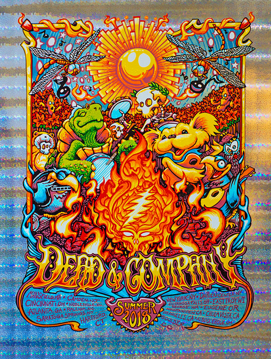 AJ Masthay "Dead & Company - Summer Tour" Stained Glass Foil