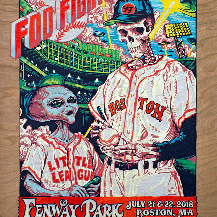 AJ Masthay "Foo Fighters - Fenway" Cherry Veneer