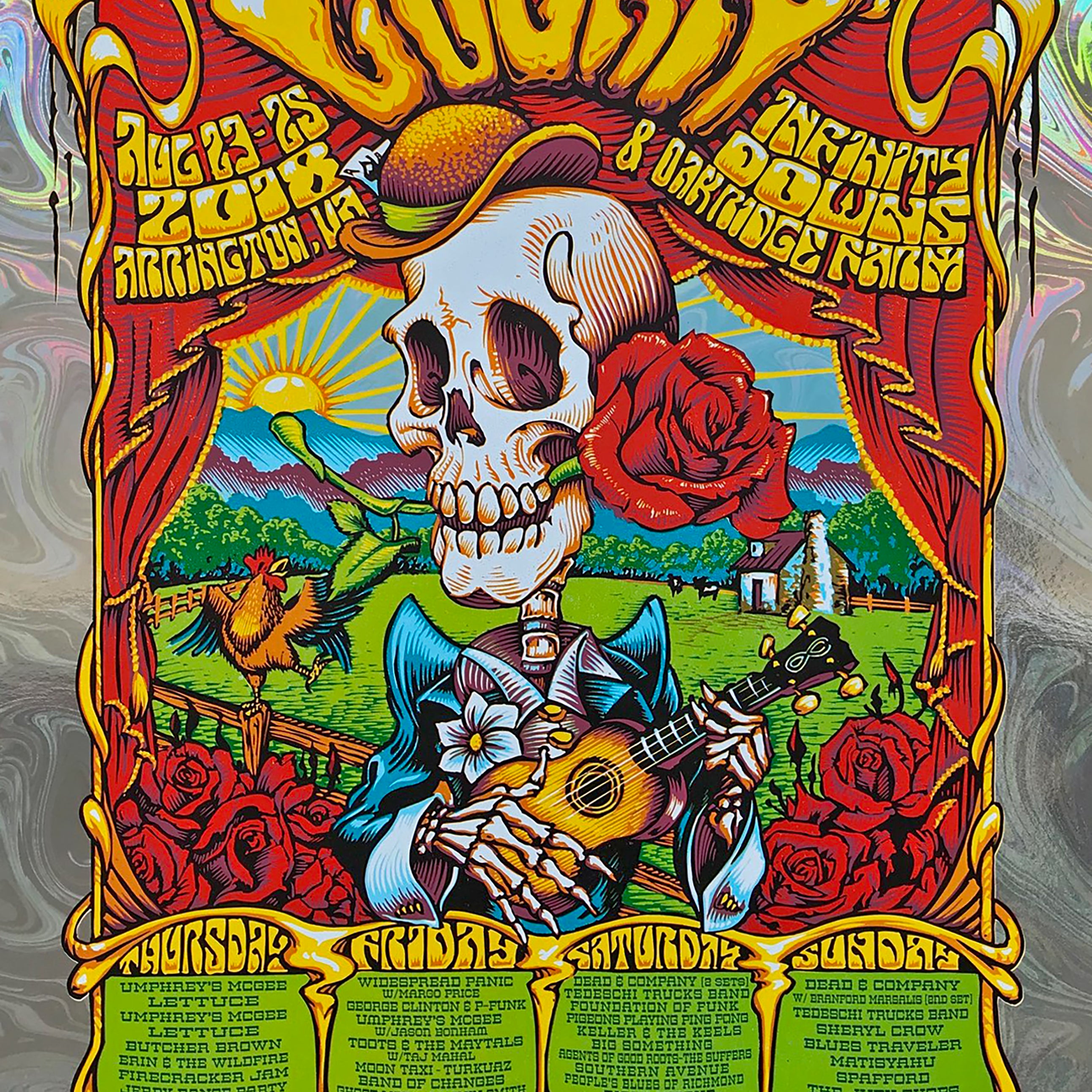 AJ Masthay "LOCKN' - Arlington" Oil Slick Foil