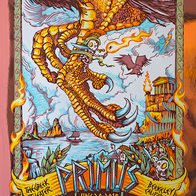 AJ Masthay "Primus - The Greek Theater" Copper Foil