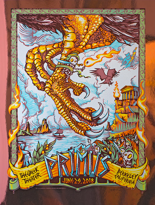 AJ Masthay "Primus - The Greek Theater" Copper Foil