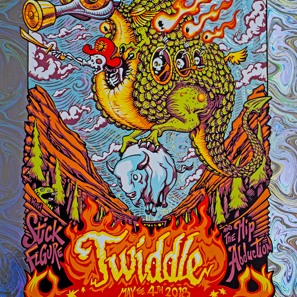 AJ Masthay "Twiddle - Red Rocks" Oil Slick Foil