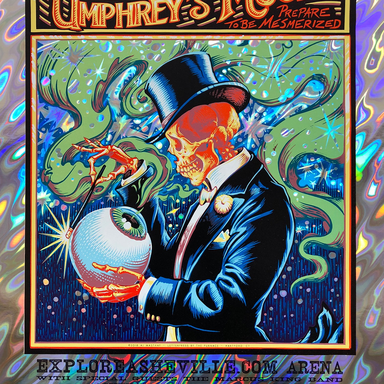 AJ Masthay "Umphrey's McGee Asheville" Lava Foil