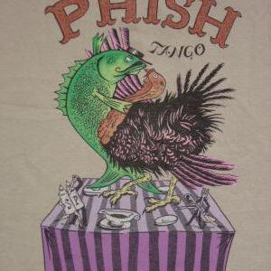 Phish Centrum Thanksgiving '93 Fish Turkey Tango Shirt Front - A