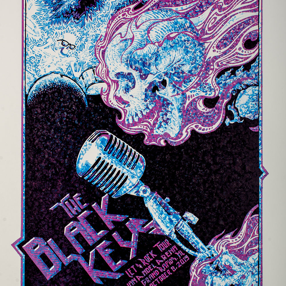 AJ Masthay "The Black Keys - Grand Rapids" Watercolor