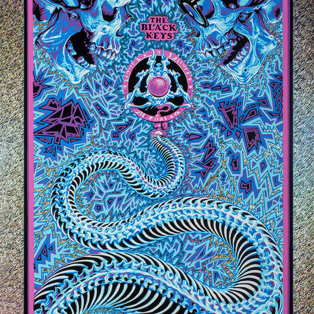 AJ Masthay "The Black Keys - San Diego, CA" Static Holo Foil