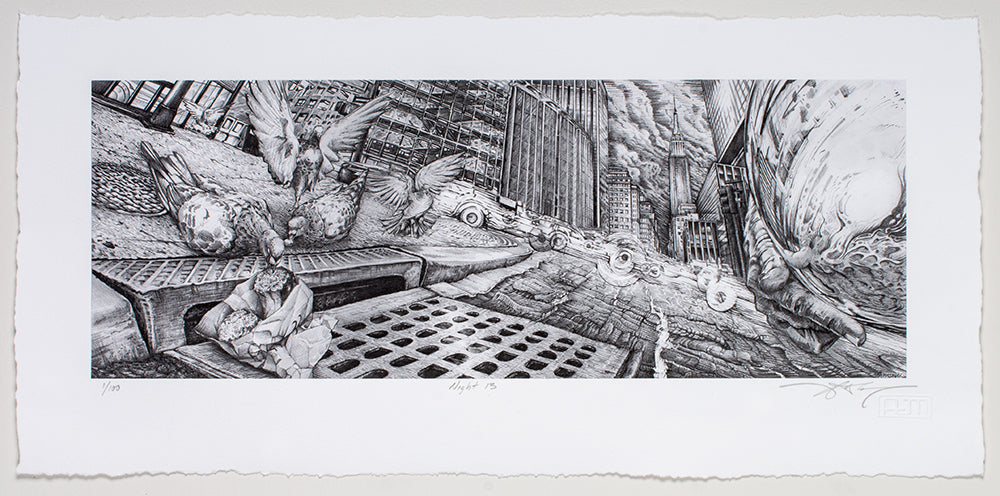 AJ Masthay "Night 13" Pencil Edition