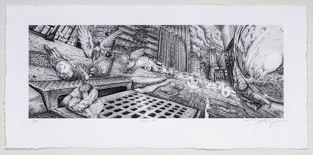 AJ Masthay "Night 13" Pencil Edition