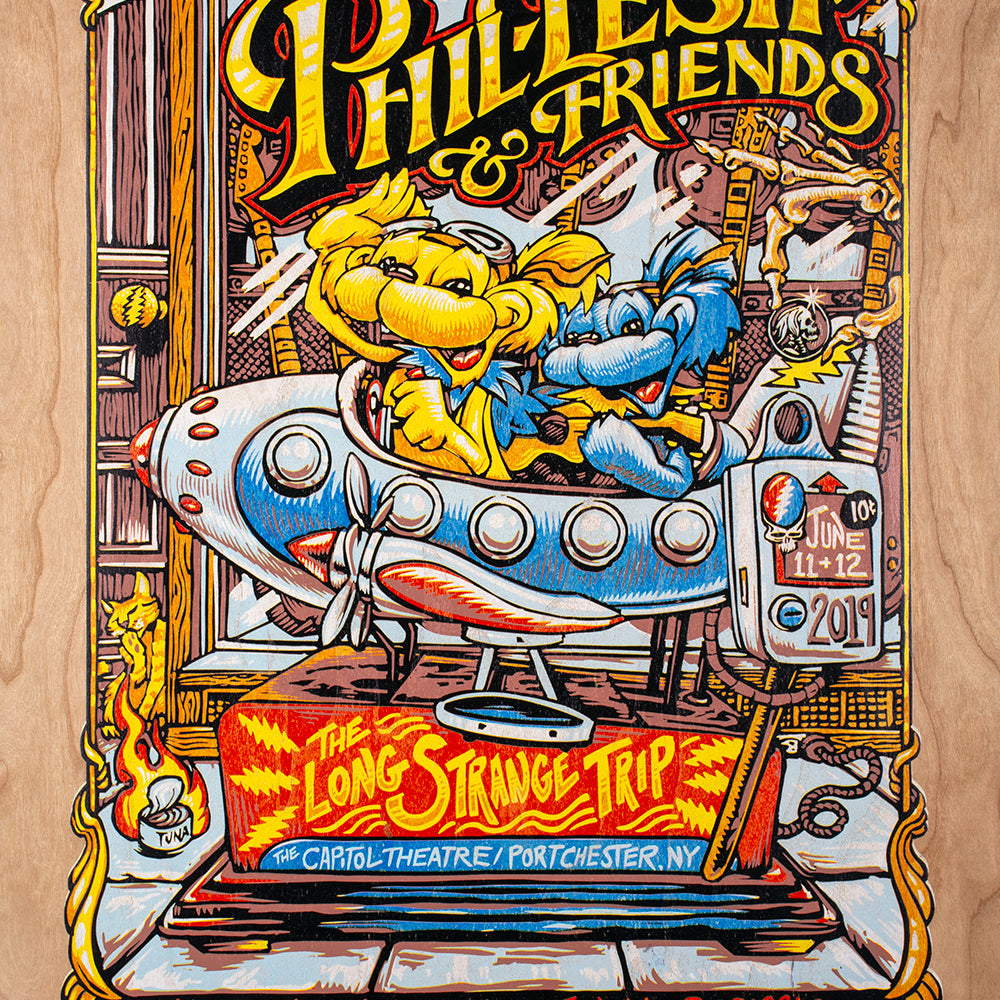 AJ Masthay "Phil Lesh & Friends ft. Jorma Kaukonen" Wood Veneer