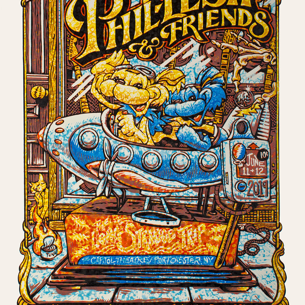AJ Masthay "Phil Lesh & Friends ft. Jorma Kaukonen" Watercolor
